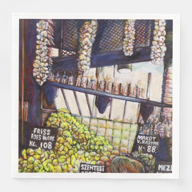 Serviette En Papier Dimensions de curiosité (Devant)