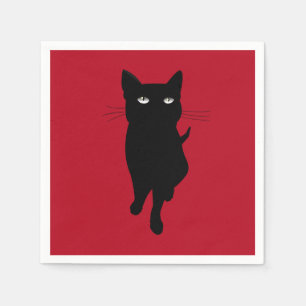 Serviette En Papier Dîner d'amoureux des chats