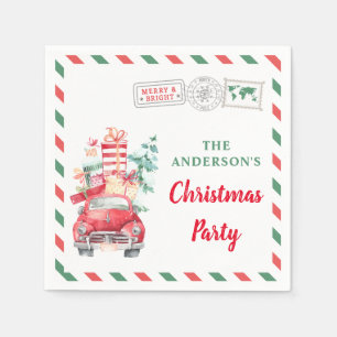 Serviette En Papier Dîner de fête de Noël à la maison Cocktail