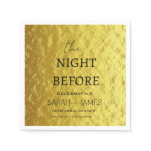 Dîner De Répétition D'Or Moderne La Nuit Avant
