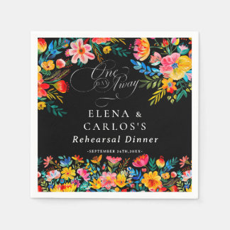 Serviette En Papier Dîner de répétition florale Fiesta
