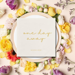 Serviette En Papier Dîner De Répétition Sur Mesure En Or Élégant Un Jo