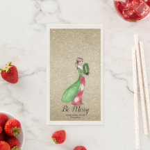 Dîner de vacances Papier Serviettes d'hôtes