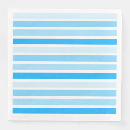 Serviette En Papier Dîner en papier rayé bleu serviettes