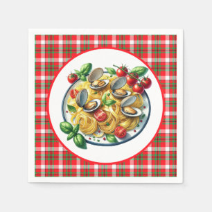 Serviette En Papier Dîner gourmand aux pâtes