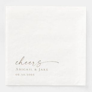 Serviette En Papier Dîner Mariage personnalisé serviettes