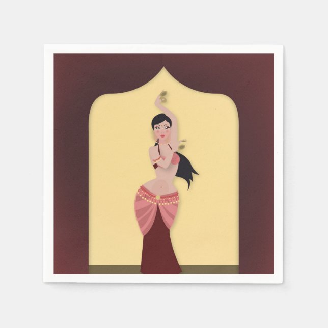 Serviette En Papier Diner partie du Moyen-Orient (Devant)