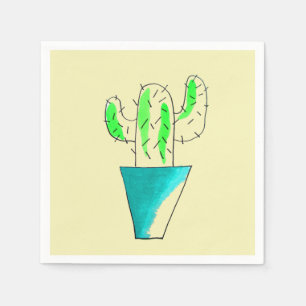 Serviette En Papier Diner party mexicain de Cactus