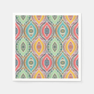 Serviette En Papier Diner-soirée mandala marocaine arabe
