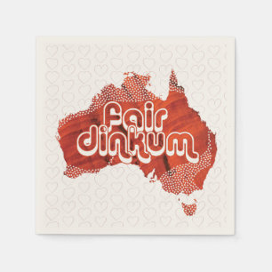 SERVIETTE EN PAPIER DINKUM ÉQUITABLE D'AUSTRALIE