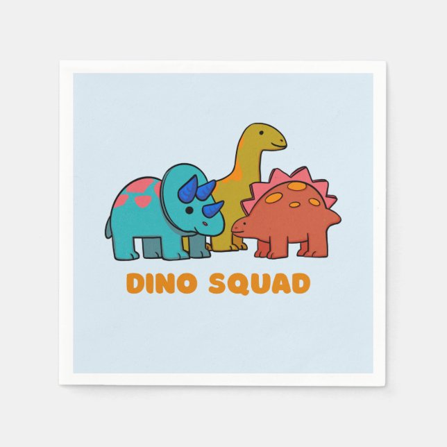 Serviette En Papier Dino Napkins (Devant)