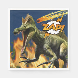 Serviette En Papier Dinosaur flammes t-rex zap meteor feu garçons