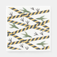 Dinosaur Partie de construction serviettes