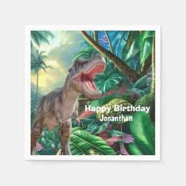 Serviette En Papier Dinosaures T Rex enfants Jurassic World