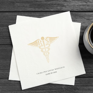 Serviette En Papier Diplôme 2025 Infirmière Pinning Party Papier