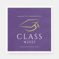 Diplôme 2026 Casquette Or Chapeau Violet Fête de D