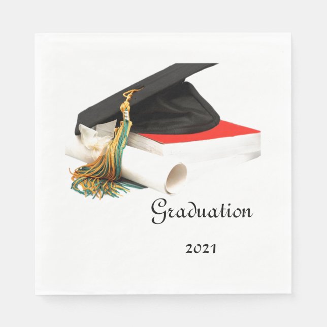 Serviette En Papier Diplôme avec diplôme Papier Napkin (Devant)