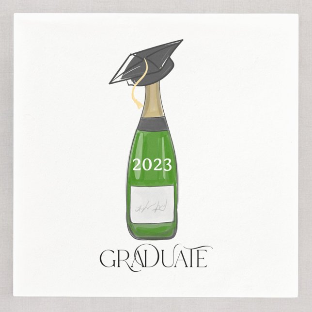 Serviette En Papier Diplômé Cap Champagne Fête sur mesure (Créateur téléchargé)