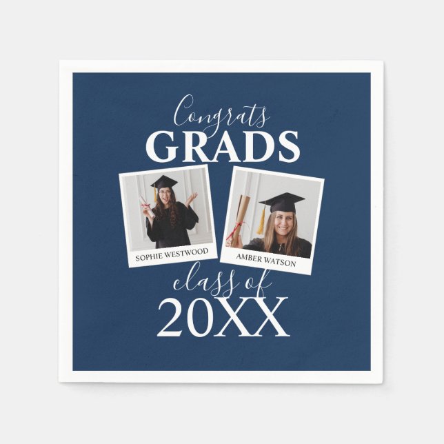 Serviette En Papier Diplôme conjoint | 2 serviettes photo (Devant)