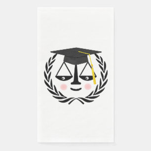 Serviette En Papier Diplômé de faculté de droit créative