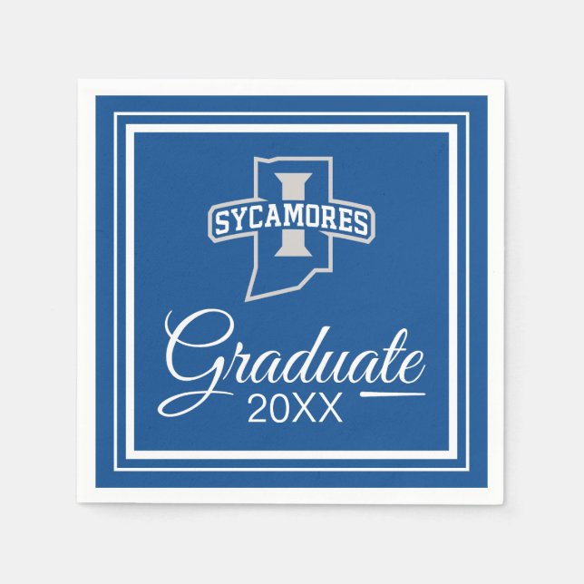 Serviette En Papier Diplôme de l'Université d'État de l'Indiana (Devant)