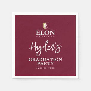 Serviette En Papier Diplôme de l'Université Elon