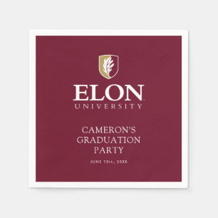 Serviette En Papier Diplôme de l'Université Elon