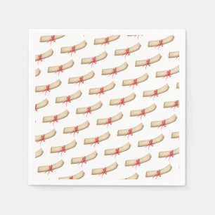 Serviette En Papier Diplôme de parachutisme scolaire Ruban rouge