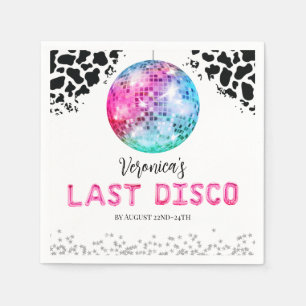 Serviette En Papier Disco Cowgirl Bachelorette Merci