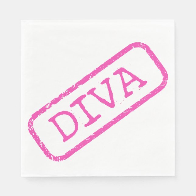 SERVIETTE EN PAPIER "DIVA" (Devant)