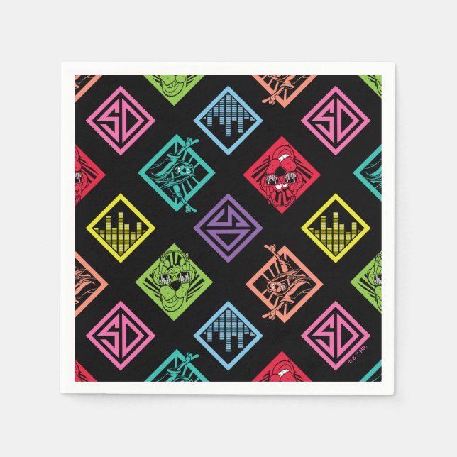 Serviette En Papier DJ Scooby-Doo Motif (Devant)