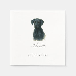 Serviette En Papier Doberman Lab III Personnalisé Mariage pour animaux