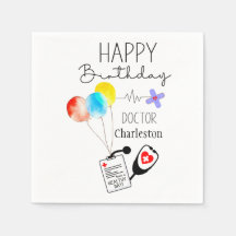 Docteur Joyeux Ballons d'anniversaire à plat Anniv