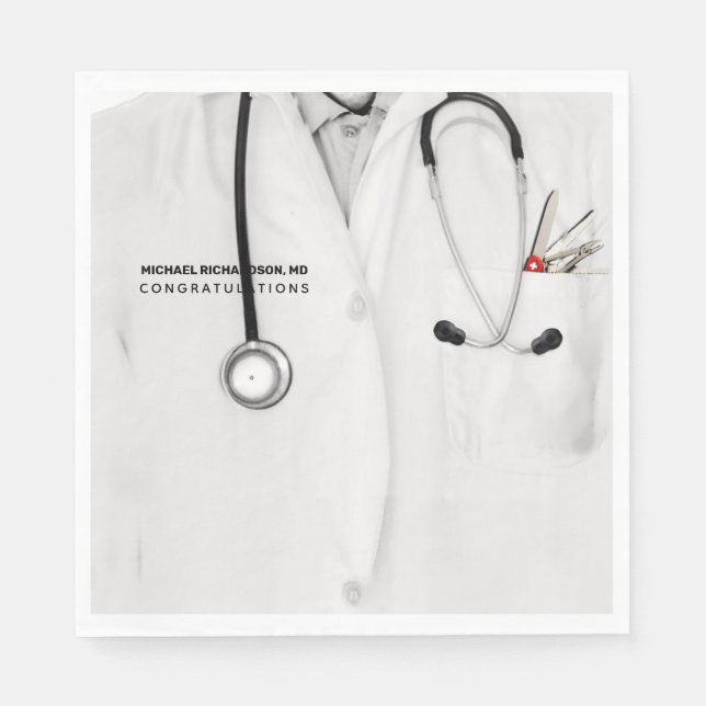 Serviette En Papier Docteur Médicale (Devant)