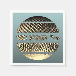 Serviette En Papier Doctorat en or