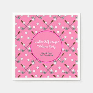 Serviette En Papier Document de la Ligue de Golf Dames