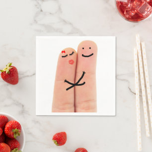 Serviette En Papier Doigts amoureux