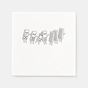 Serviette En Papier Domino Fall Dominoes Carreaux Puzzler Jeu cadeau