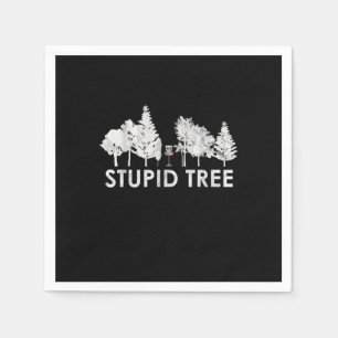 Serviette En Papier Don d'amoureux du golf de l'arbre astucieux