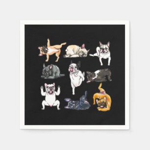 Serviette En Papier Don de chien French Bulldog Funny