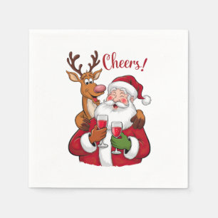 Serviette En Papier Don de Noël au Père Noël