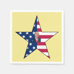 Serviette En Papier Donald J. Trump~ Président~ Drapeau américain ~Sta