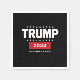 Serviette En Papier Donald Trump 2024 Reprenez l'élection de l'Amériqu