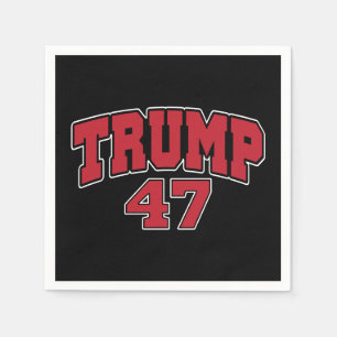 Serviette En Papier Donald Trump 47