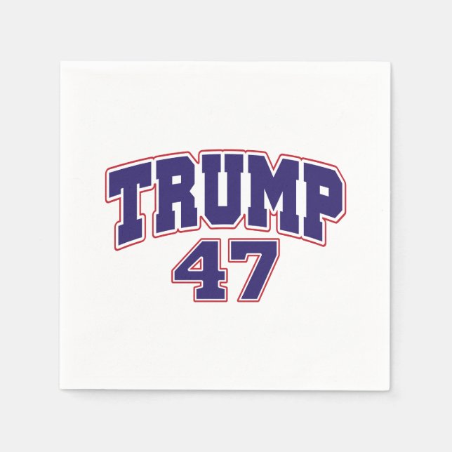 Serviette En Papier Donald Trump 47 (Devant)