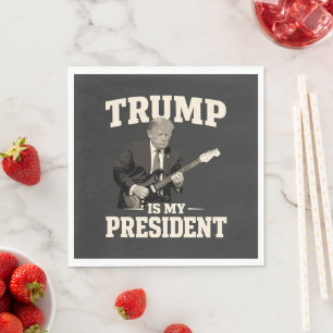 Serviette En Papier Donald Trump est mon président
