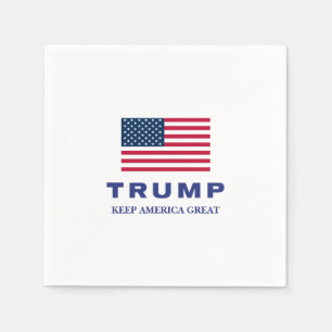 Serviette En Papier Donald Trump garde l'Amérique grande