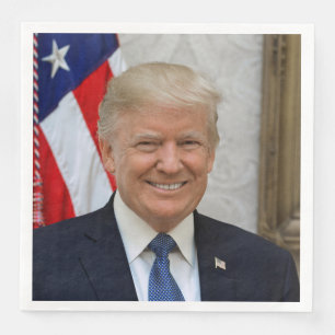 Serviette En Papier Donald Trump Président des États-Unis Maison Blanc