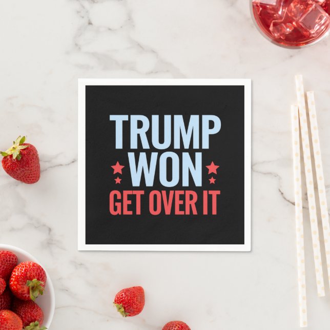 Serviette En Papier Donald Trump remporte la victoire 2024 Trump (En situation)