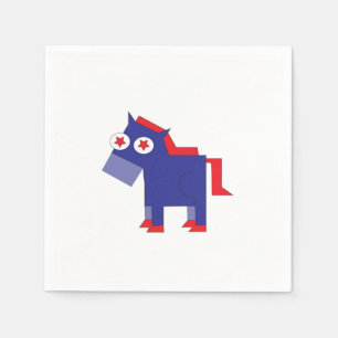 Serviette En Papier Donkey démocrate